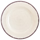 Carlisle 7" Round Melamine Bread & Butter Plate, Sweet Cream (5400753) thumbnail 2