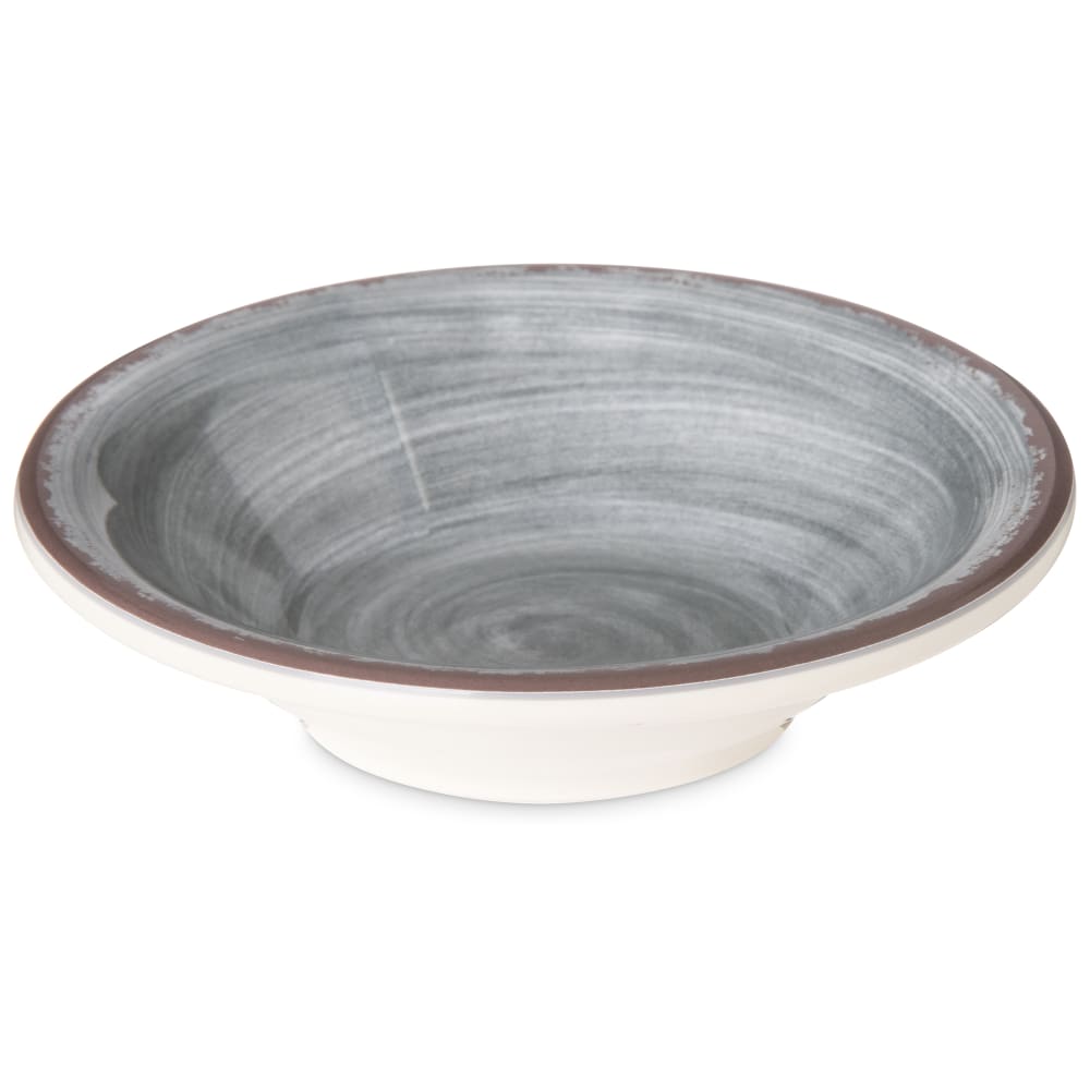 Carlisle 4 1/2 oz Round Melamine Fruit Bowl, Smoke Gray (5401818)