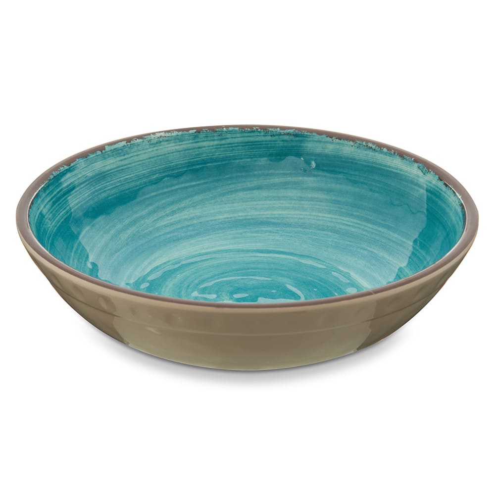 Carlisle 32 oz Round Melamine Cereal Bowl, Aqua (5401915)