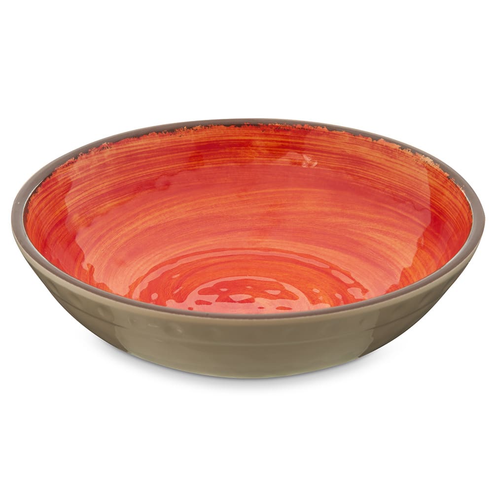 Carlisle 32 oz Round Melamine Cereal Bowl, Fireball (5401952)