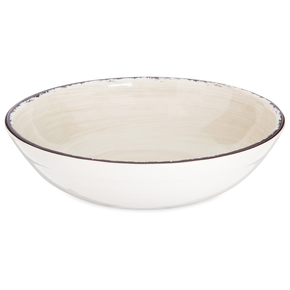 Carlisle 32 oz Round Melamine Cereal Bowl, Sweet Cream (5401953)