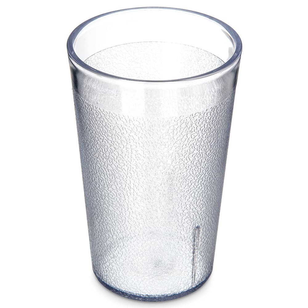 Carlisle 9 1/2 oz Clear Textured Plastic Tumbler (550607)