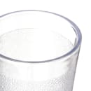 Carlisle 9 1/2 oz Clear Textured Plastic Tumbler (550607) thumbnail 3