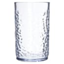 Carlisle 9 1/2 oz Clear Pebbled Plastic Tumbler (550907) thumbnail 2