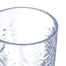 Carlisle 9 1/2 oz Clear Pebbled Plastic Tumbler (550907) thumbnail 3