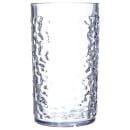 Carlisle 12 oz Clear Pebbled Plastic Tumbler (551207) thumbnail 2