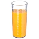 Carlisle 20 oz Clear Pebbled Plastic Tumbler (551907) thumbnail 5