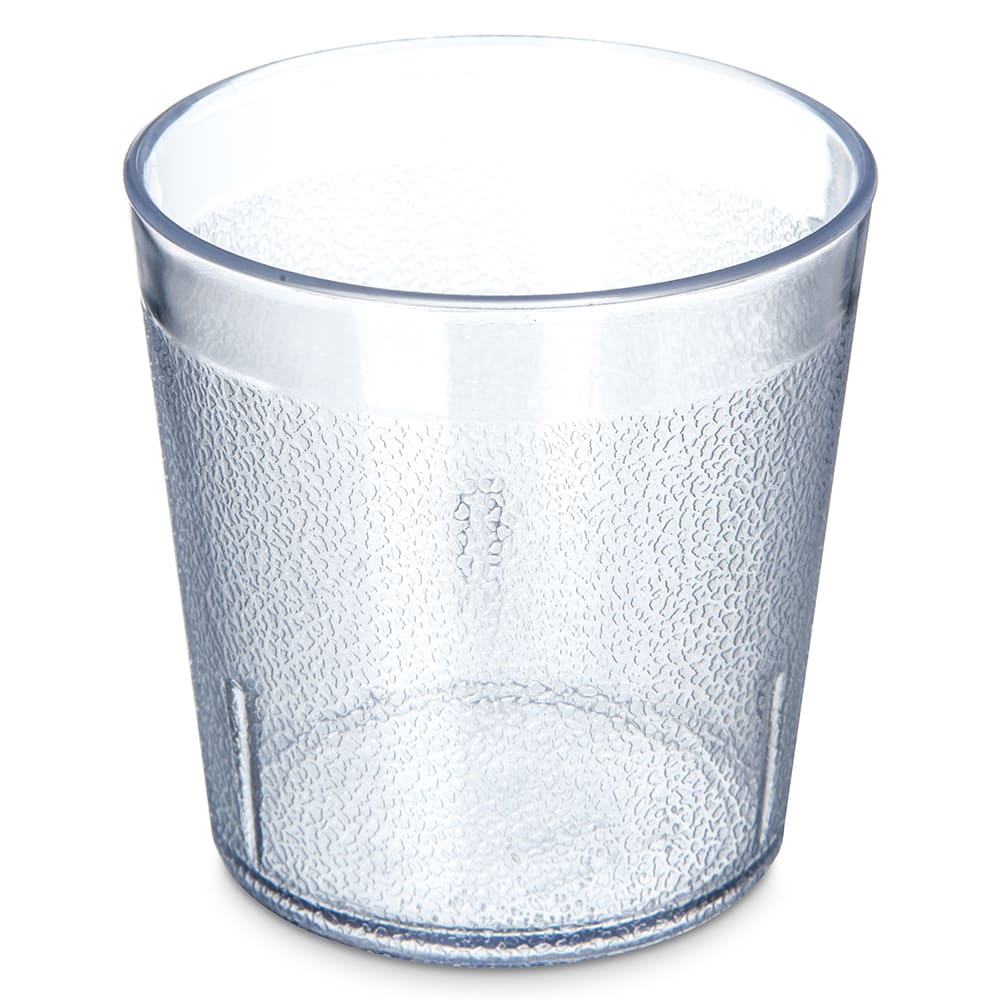 Carlisle 9 oz Clear Textured Plastic Tumbler (552907)