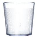 Carlisle 9 oz Clear Textured Plastic Tumbler (552907) thumbnail 2