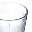 Carlisle 9 oz Clear Textured Plastic Tumbler (552907) thumbnail 3