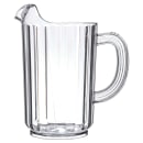 Carlisle 32 oz Plastic Pitcher w/ Fluted Sides, Clear (553607) thumbnail 3