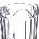 Carlisle 32 oz Plastic Pitcher w/ Fluted Sides, Clear (553607) thumbnail 4