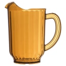 Carlisle 60 oz Plastic Pitcher w/ Thumb Grip, Amber (554013) thumbnail 2