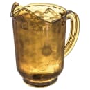 Carlisle 60 oz Plastic Pitcher w/ Thumb Grip, Amber (554013) thumbnail 3