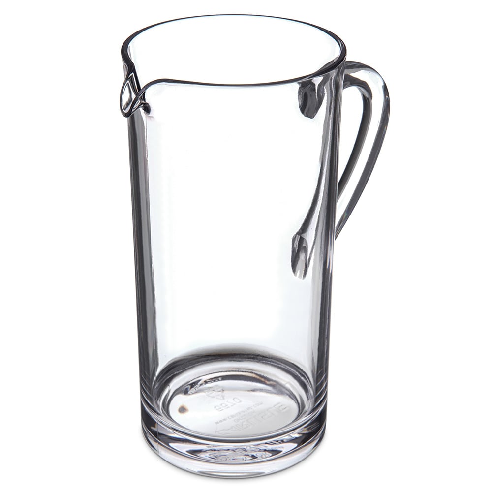 Carlisle 58 oz Plastic Pitcher w/ Straight Sides, Clear (557007)