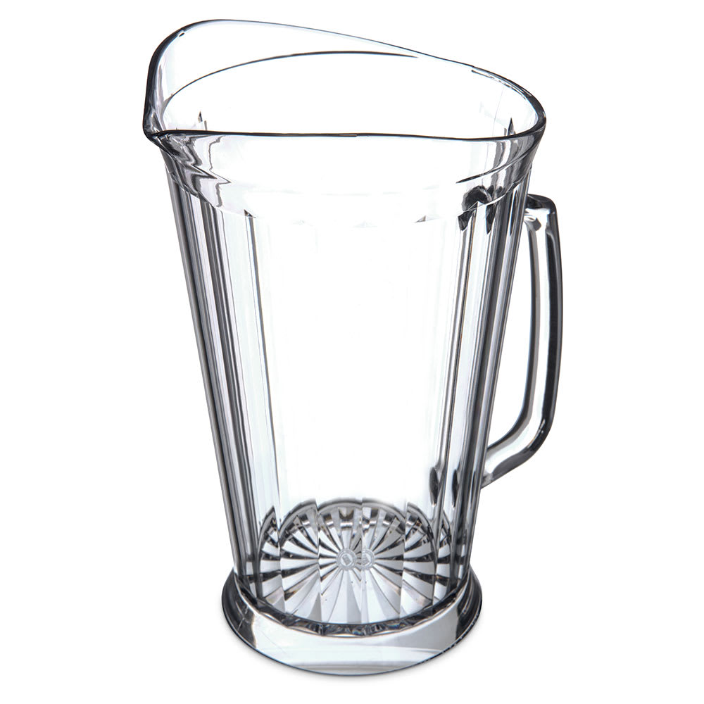 Carlisle 60 oz Plastic Pitcher w/ Thumb Grip, Clear (558707)