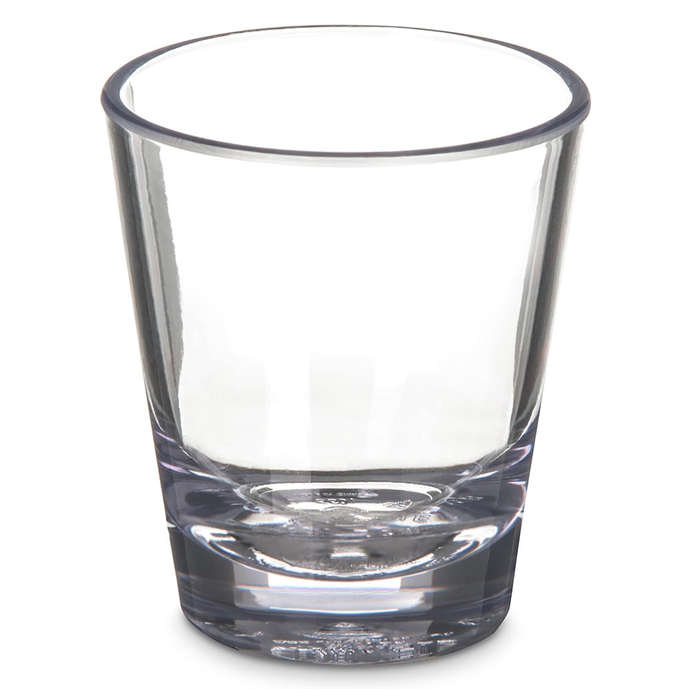 Carlisle 1 1/2 oz Alibi Shot Glass - SAN Plastic, Clear (560107)