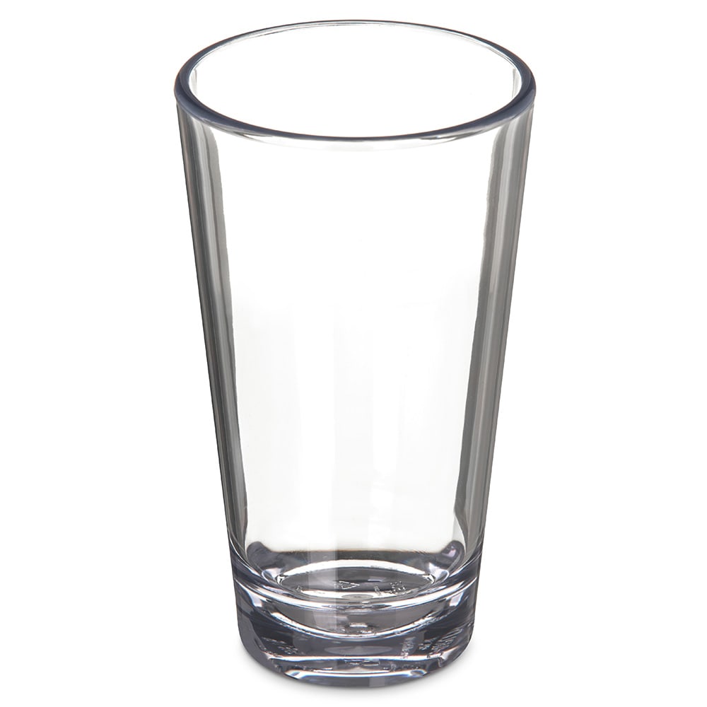 Carlisle 16 oz Alibi Pint/Mixing Glass - SAN Plastic, Clear (561607)