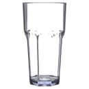 Carlisle 18 oz Clear Faceted Plastic Tumbler (581807) thumbnail 2