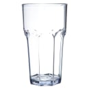 Carlisle 20 oz Clear Faceted Plastic Tumbler (582007) thumbnail 2