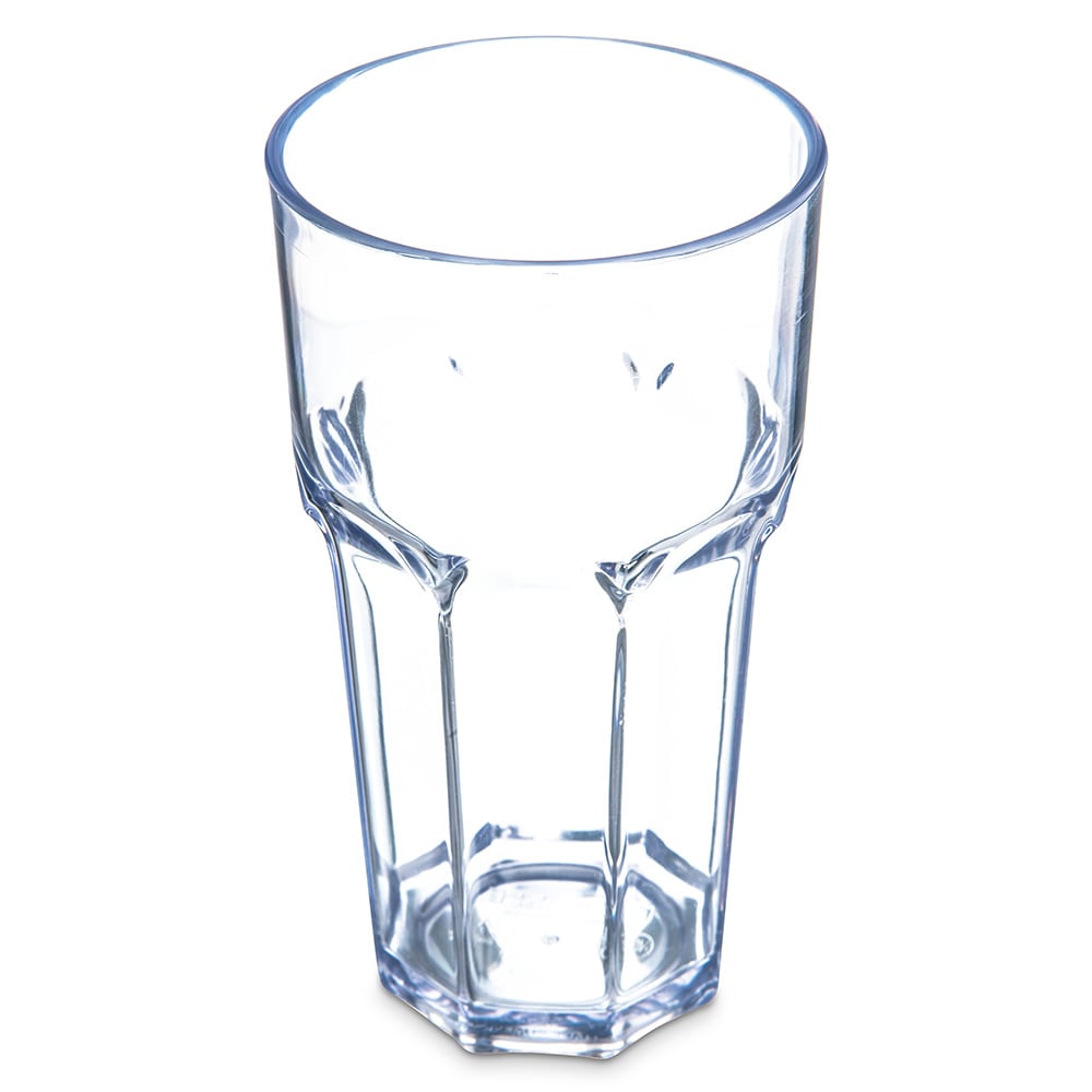 Carlisle 22 oz Clear Faceted Plastic Tumbler (582207)