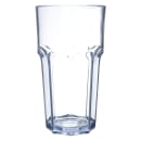 Carlisle 22 oz Clear Faceted Plastic Tumbler (582207) thumbnail 2