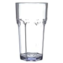 Carlisle 32 oz Clear Faceted Plastic Tumbler (583207) thumbnail 2