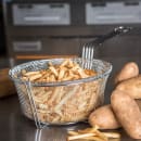 Carlisle Fryer Basket w/ Uncoated Handle & Front Hook, 9 3/4" Round x 5" (601001) thumbnail 5