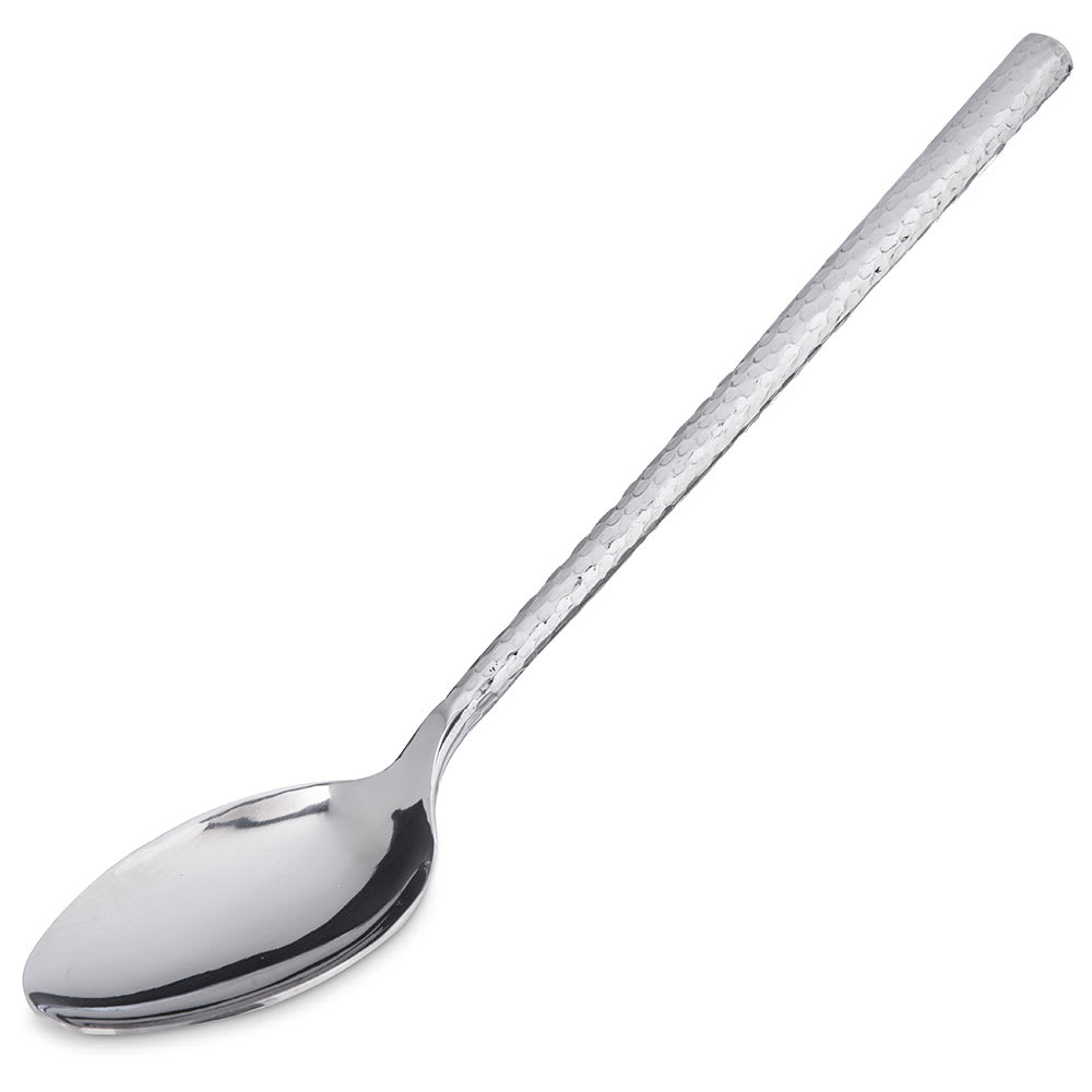 Carlisle 12" Terra Solid Serving Spoon - Hammered, Stainless (60200)