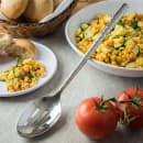 Carlisle 12" Terra Slotted Serving Spoon - Hammered, Stainless (60201) thumbnail 5