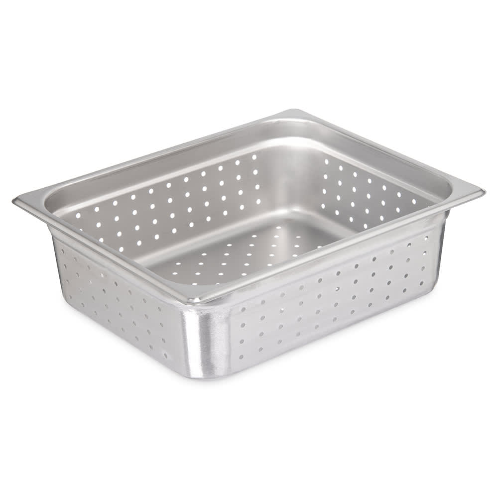 Carlisle Half Size Steam Pan, Perforated, Stainless (607124P)