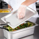 Carlisle Third-Size Steam Pan Cover - Slotted, Stainless (607130CS) thumbnail 5