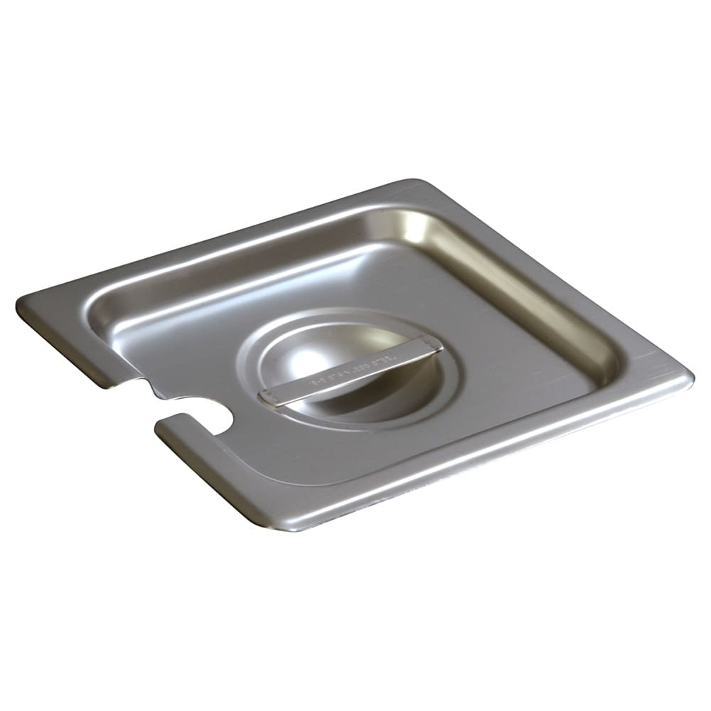 Carlisle Sixth-Size Steam Pan Cover, Slotted, Stainless (607160CS)