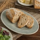 Carlisle 12" x 8" Oval Grove Platter - Melamine, Smoke Gray (6402018) thumbnail 5