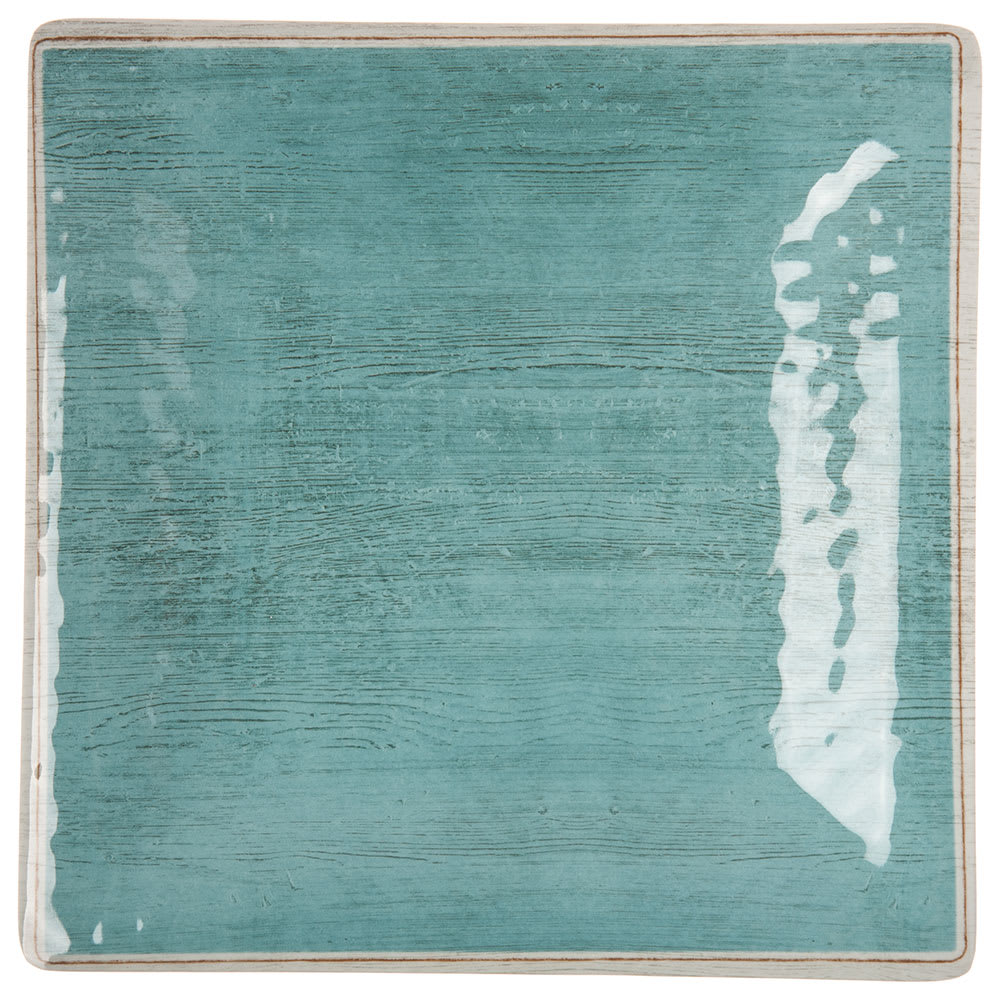 Carlisle 10 1/2" Square Melamine Dinner Plate, Aqua (6402215)