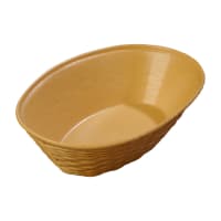 Carlisle Oval Bread Basket - 9" x 6 1/4", Polypropylene, Green (650409) thumbnail 2