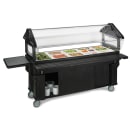 Carlisle 65 1/4" SixStar™ Cold Food Bar - (5) Pan Capacity, Floor Model, Black (661103) thumbnail 2