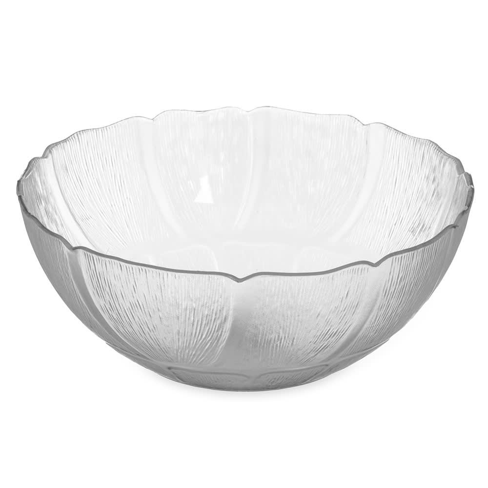Carlisle 2 2/5 qt Round Plastic Serving Bowl, Clear (690907)