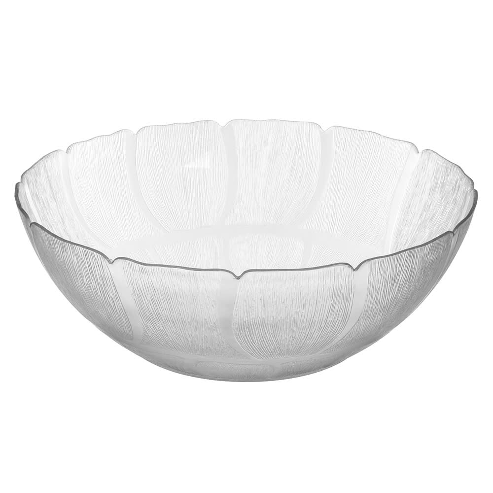 Carlisle 17 1/5 qt Round Plastic Serving Bowl, Clear (691907)