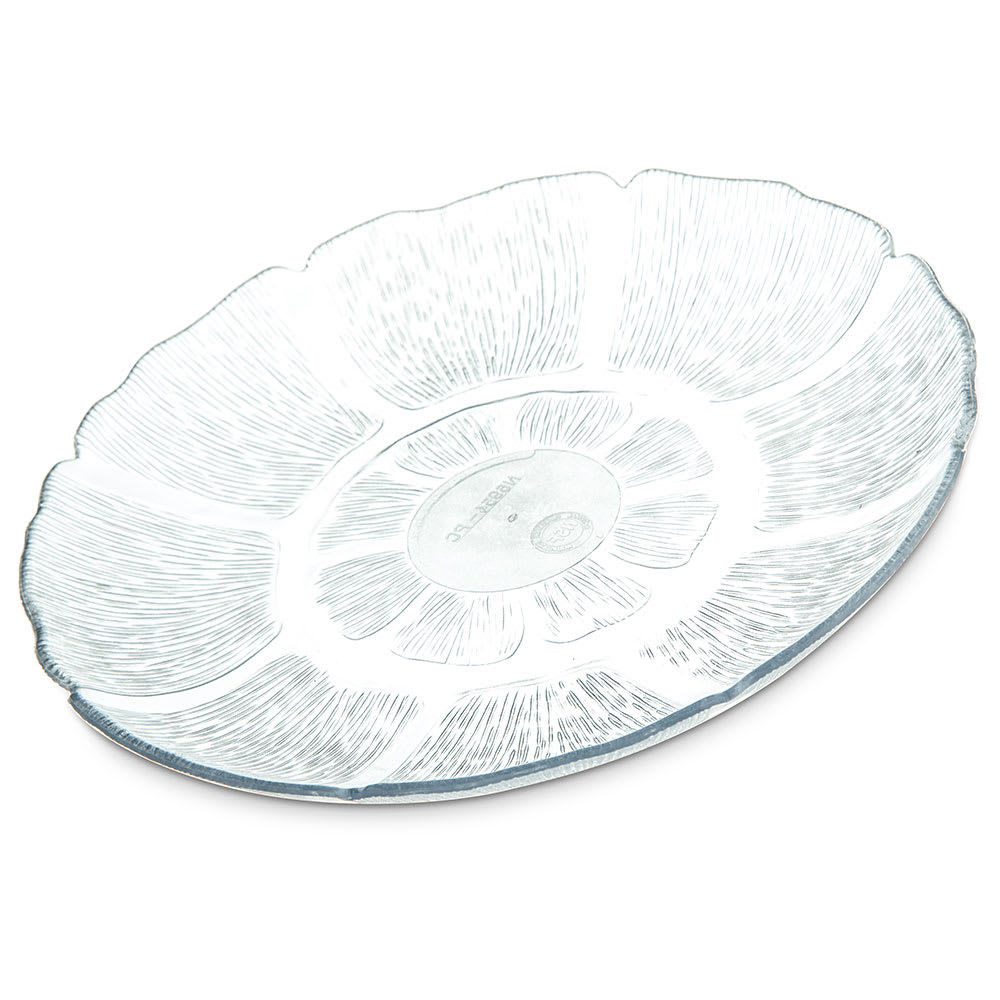 Carlisle 7 1/2" Round Plastic Salad Plate, Clear (695407)
