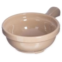 Carlisle 4 5/8" Round Handled Soup Bowl w/ 8 oz Capacity, Plastic, Lennox Brown (700628) thumbnail 6