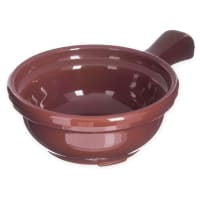 Carlisle 4 5/8" Round Handled Soup Bowl w/ 8 oz Capacity, Plastic, Stone (700619) thumbnail 6