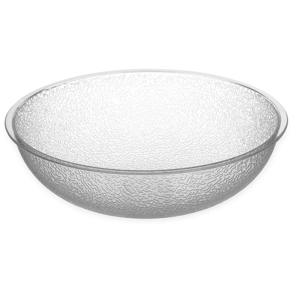 Carlisle 10" Round Salad Bowl w/ 3 qt Capacity, Polycarbonate, Clear (721007)