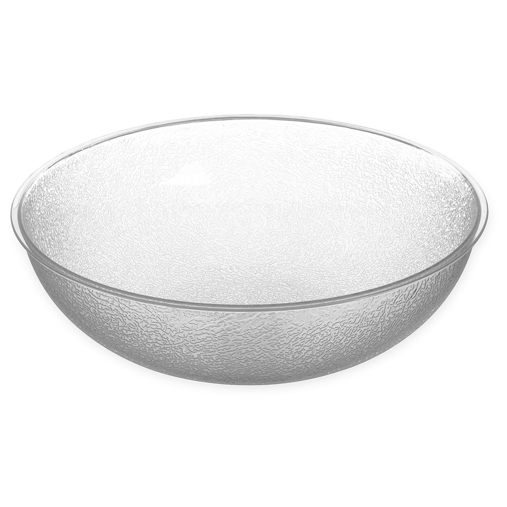 Carlisle 15" Round Salad Bowl w/ 11 qt Capacity, Polycarbonate, Clear (721507)