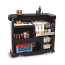 Carlisle 56" Maximizer Portable Bar - 15 gal Ice Bin, Polyethylene, Black (755003) thumbnail 2