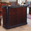 Carlisle 56" Portable Bar - 15 gal Ice Bin, Polyethylene, Cherrywood (7550094) thumbnail 3