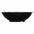 Carlisle 24 oz Round Melamine Salad Bowl, Black (800B03) thumbnail 3