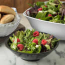 Carlisle 24 oz Round Melamine Salad Bowl, Black (800B03) thumbnail 5