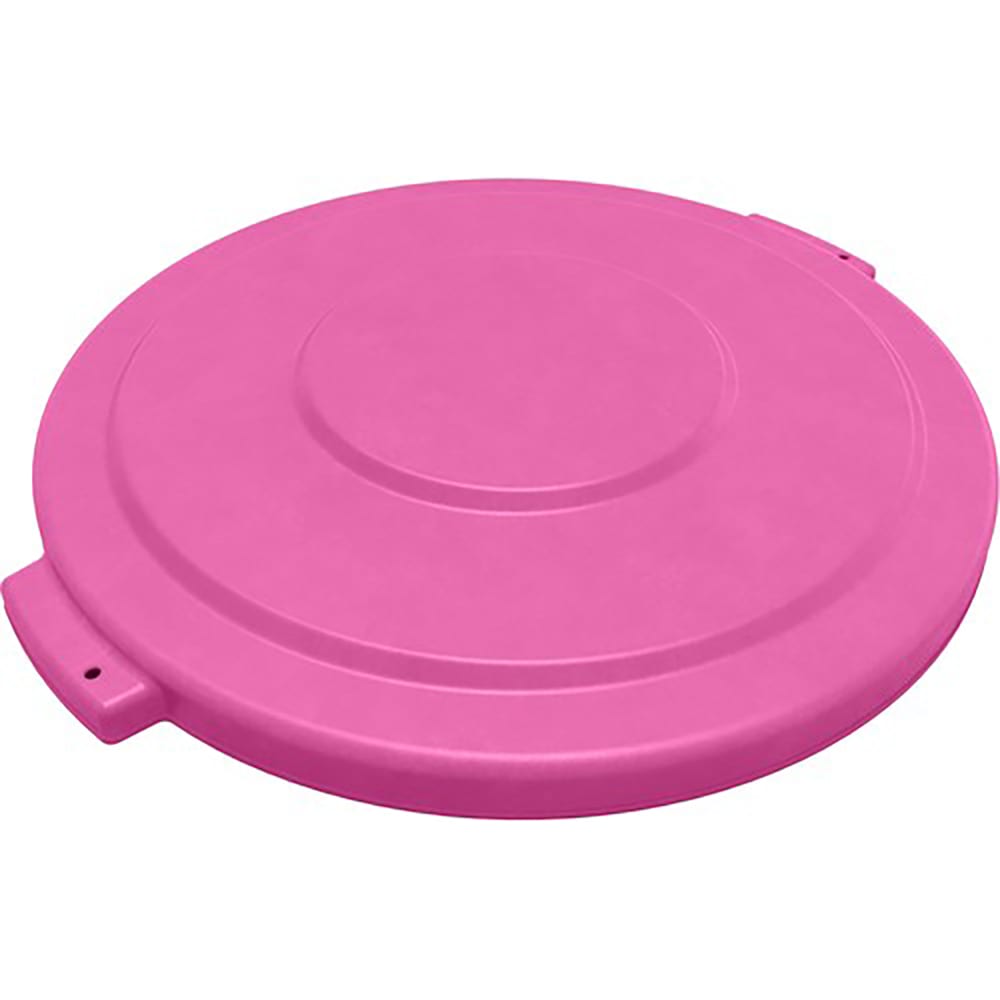 Carlisle Round Flat Top Lid for 44 gal Trash Can - Plastic, Pink (84104526)
