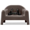 Carlisle Single Height Booster Seat w/ Safety Strap & Cup Holder - Polypropylene, Brown (911401) thumbnail 9